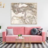 北アフリカの地図 キャンバスプリント (インサイチュ (リビング))