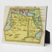 北アフリカの地図c.1580s (色付き版木、銅版、版画) フォトプラーク (側面)