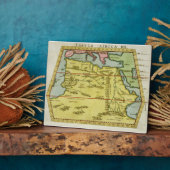 北アフリカの地図c.1580s (色付き版木、銅版、版画) フォトプラーク (側面)