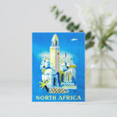 北アフリカの都市、ヴィンテージ旅行 ポストカード (スタンド正面)