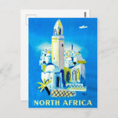 北アフリカの都市、ヴィンテージ旅行 ポストカード (正面/裏面)