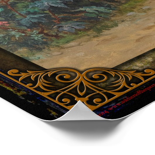 北アフリカの風景 ポスター (角)