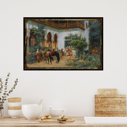 北アフリカの風景 ポスター (キッチン)