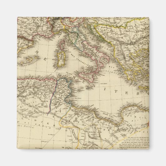 北アフリカ地中海の海 マグネット (正面)