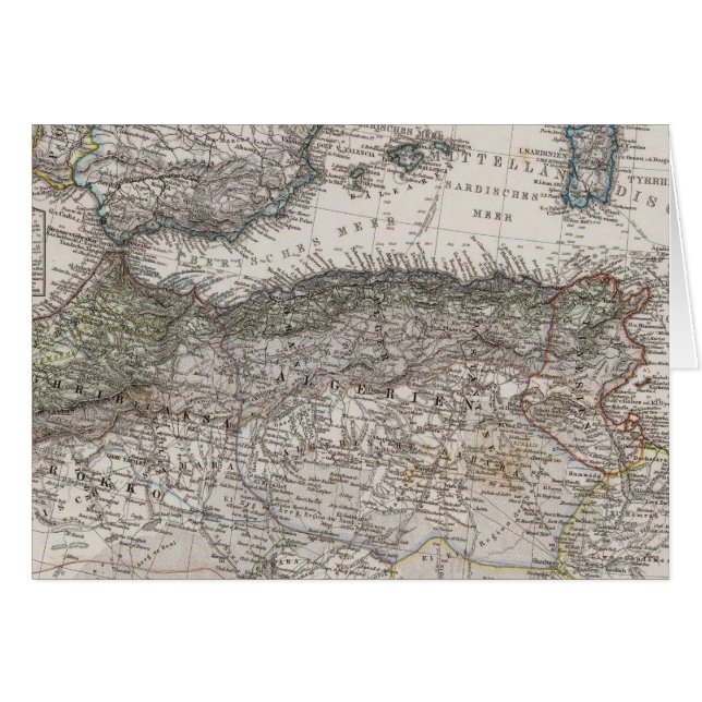 北アフリカ地域地図 (正面横)