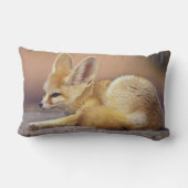 北アフリカ フェネック (Fennecus zerda) ランバークッション (裏面)