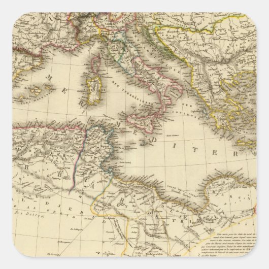 北アフリカ、地中海 スクエアシール (正面)