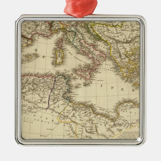 北アフリカ、地中海 メタルオーナメント (正面)