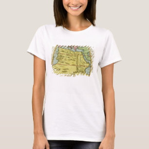 北アフリカ、c.1580s (着色された版木、銅版、版画)の地図 tシャツ