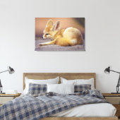 北アフリカ。Fennec Fennecus zerda) キャンバスプリント (インサイチュ (寝室))