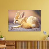 北アフリカ。Fennec Fennecus zerda) キャンバスプリント (インサイチュ (リビング))