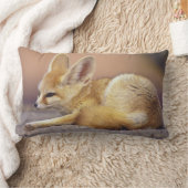 北アフリカ。Fennec Fennecus zerda) ランバークッション (ブランケット)