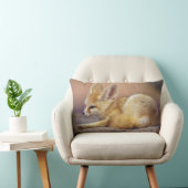 北アフリカ。Fennec Fennecus zerda) ランバークッション (椅子)