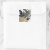 北アフリ吹カ沿岸の砂塵が舞い上がる スクエアシール (バッグ)