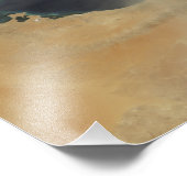 北アフリ吹カ沿岸の砂塵が舞い上がる フォトプリント            (角)