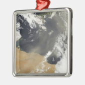 北アフリ吹カ沿岸の砂塵が舞い上がる メタルオーナメント (左)
