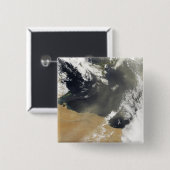 北アフリ吹カ沿岸の砂塵が舞い上がる 缶バッジ (正面&裏面)