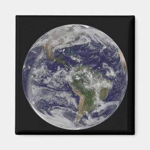 北アメリカおよび南アメル4を示す完全な地球 マグネット