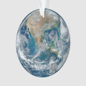 北アメリカとメキシコを示す完全な地球。 オーナメント (正面)