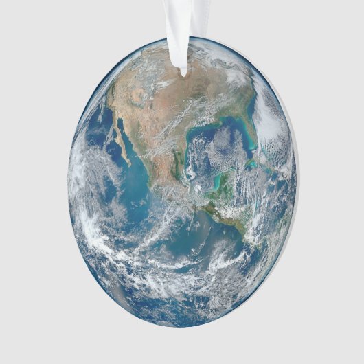 北アメリカとメキシコを示す完全な地球。 オーナメント (正面)