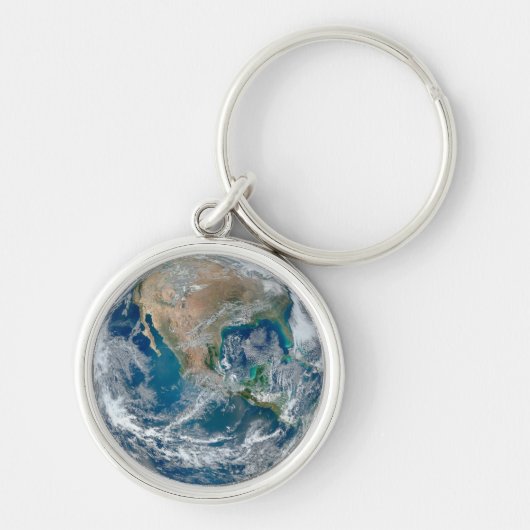 北アメリカとメキシコを示す完全な地球。 キーホルダー (正面)