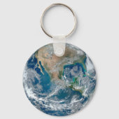 北アメリカとメキシコを示す完全な地球。 キーホルダー (正面)