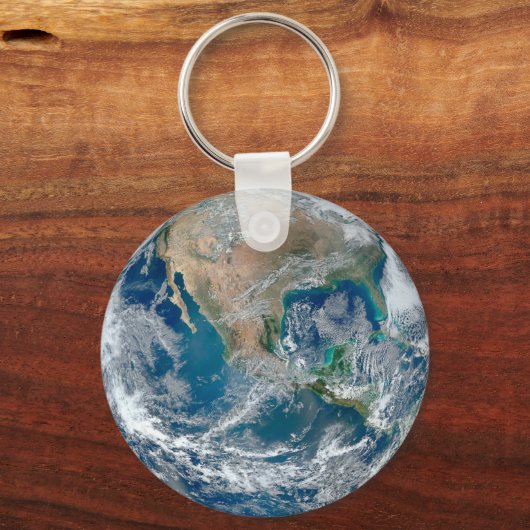 北アメリカとメキシコを示す完全な地球。 キーホルダー (正面)