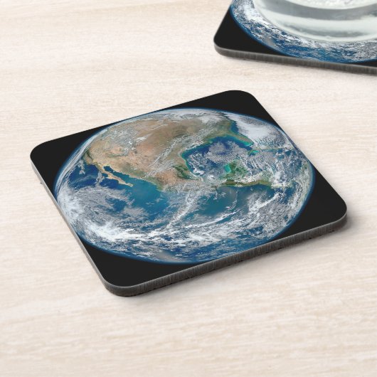 北アメリカとメキシコを示す完全な地球。 コースター (左側)