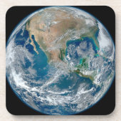 北アメリカとメキシコを示す完全な地球。 コースター (正面)