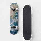 北アメリカとメキシコを示す完全な地球。 スケートボード (正面)