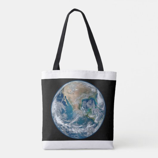 北アメリカとメキシコを示す完全な地球。 トートバッグ (裏面)