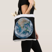 北アメリカとメキシコを示す完全な地球。 トートバッグ (クローズアップ)