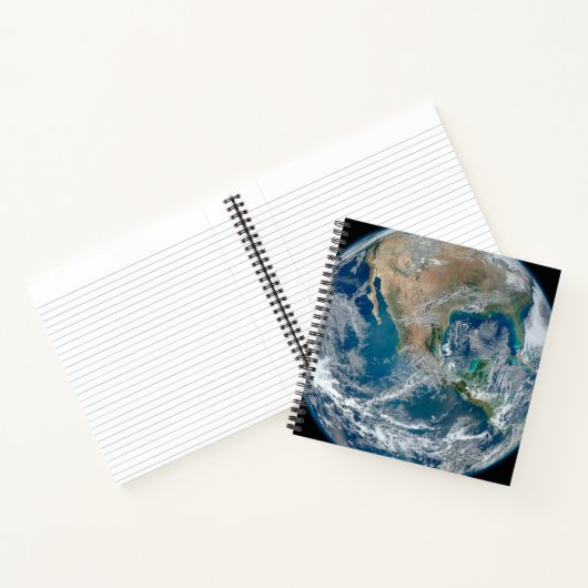 北アメリカとメキシコを示す完全な地球。 ノートブック (内部)