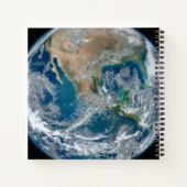 北アメリカとメキシコを示す完全な地球。 ノートブック (裏面)