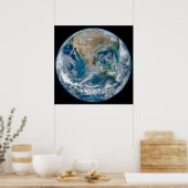 北アメリカとメキシコを示す完全な地球。 ポスター (キッチン)