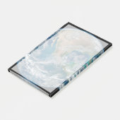 北アメリカとメキシコを示す完全な地球。 ポストイット (アングル)