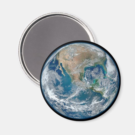 北アメリカとメキシコを示す完全な地球。 マグネット (正面/裏面)