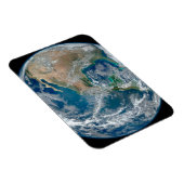 北アメリカとメキシコを示す完全な地球。 マグネット (右側)