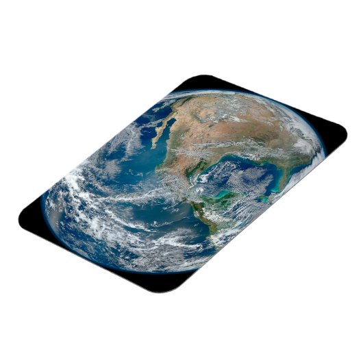 北アメリカとメキシコを示す完全な地球。 マグネット (左側)