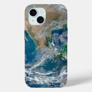 北アメリカとメキシコを示す完全な地球。 iPhone 15ケース