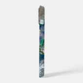 北アメリカとメキシコを示す完全な地球。 iPhone 15ケース (左側面)