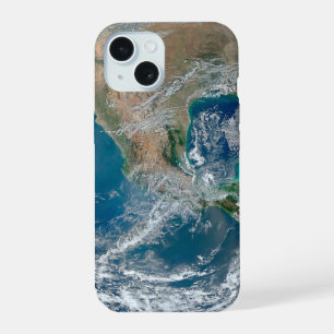 北アメリカとメキシコを示す完全な地球。 iPhone 15ケース