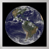 北アメリカと南アメリカを示す全地球2 ポスター (正面)