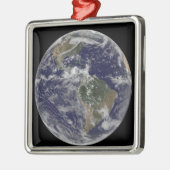 北アメリカと南アメリカを示す全地球3 メタルオーナメント (左)