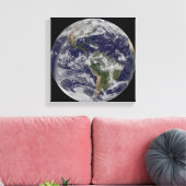 北アメリカと南アメリカを示す全地球4 キャンバスプリント (インサイチュ (リビング))
