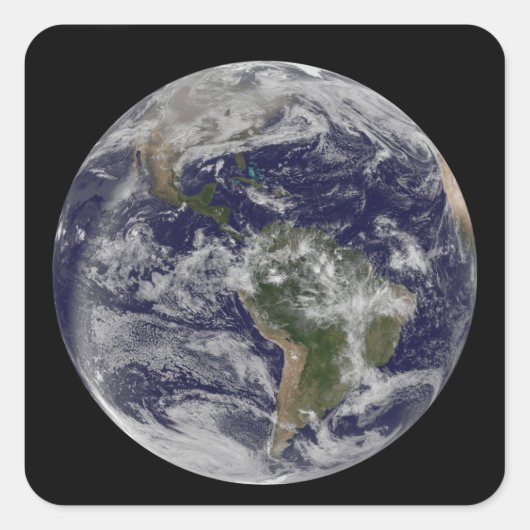 北アメリカと南アメリカを示す全地球4 スクエアシール (正面)