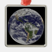 北アメリカと南アメリカを示す全地球4 メタルオーナメント (正面)