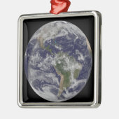 北アメリカと南アメリカを示す全地球4 メタルオーナメント (左)