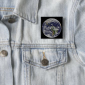 北アメリカと南アメリカを示す全地球4 缶バッジ (インサイチュ)