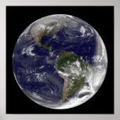 北アメリカと南アメリカを示す全地球5 ポスター (正面)